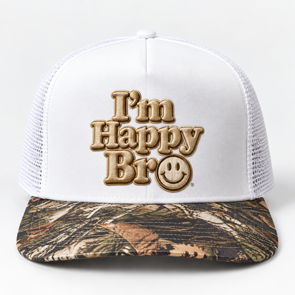Happy Days Two Tone Camo Trucker Hat